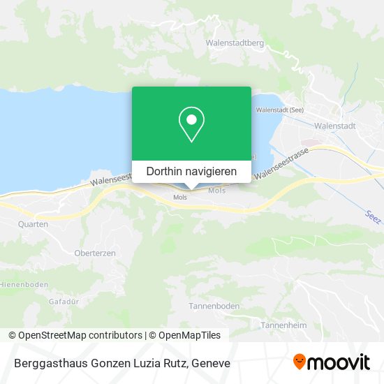 Berggasthaus Gonzen Luzia Rutz Karte