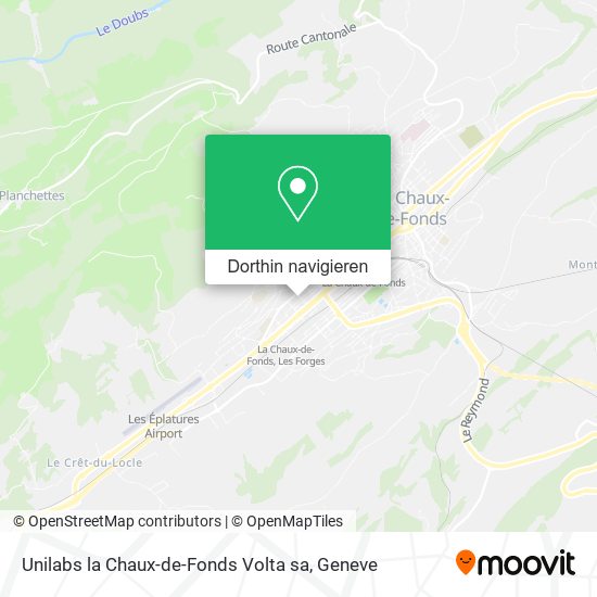 Unilabs la Chaux-de-Fonds Volta sa Karte