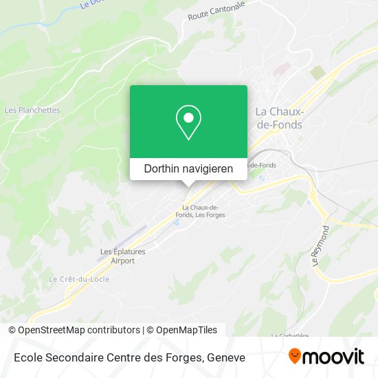 Ecole Secondaire Centre des Forges Karte