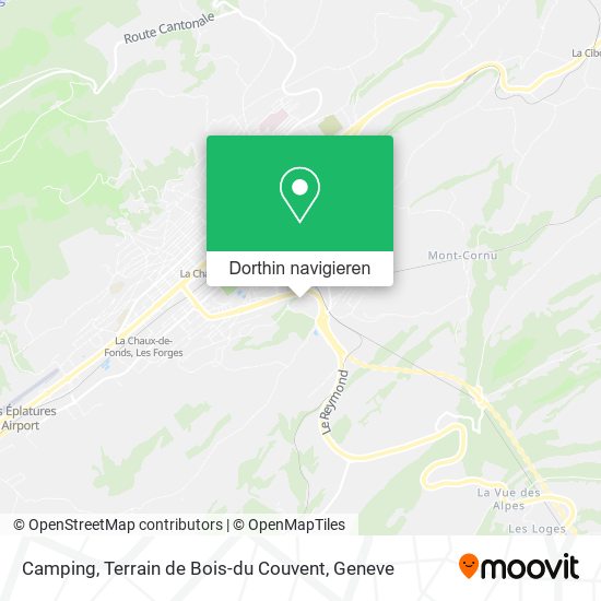 Camping, Terrain de Bois-du Couvent Karte