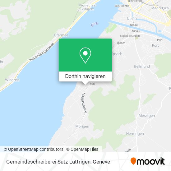 Gemeindeschreiberei Sutz-Lattrigen Karte