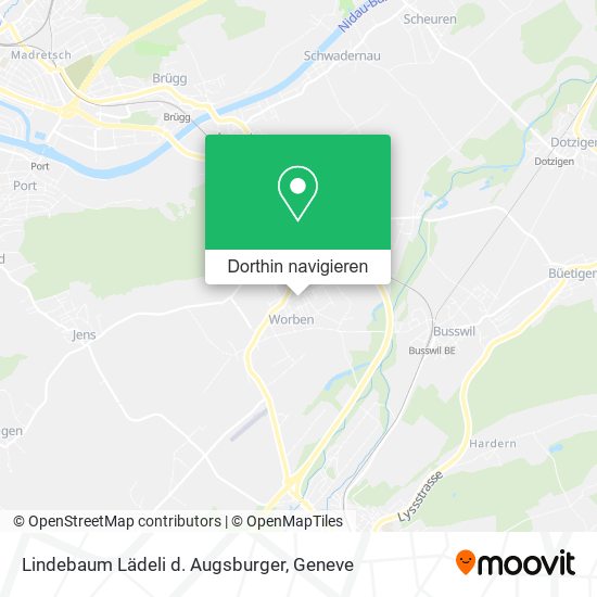 Lindebaum Lädeli d. Augsburger Karte