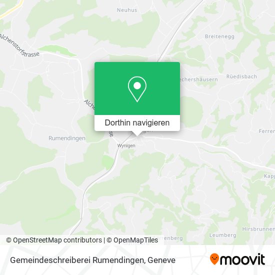 Gemeindeschreiberei Rumendingen Karte