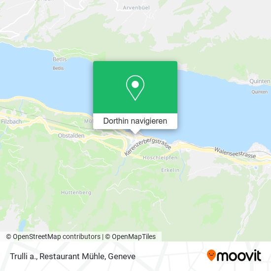Trulli a., Restaurant Mühle Karte
