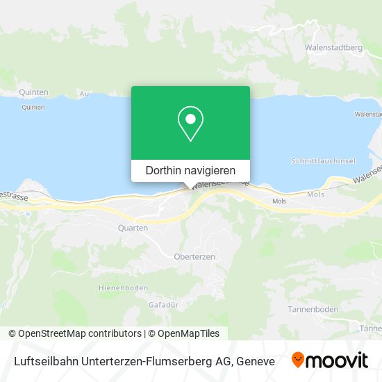 Luftseilbahn Unterterzen-Flumserberg AG Karte