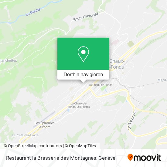 Restaurant la Brasserie des Montagnes Karte