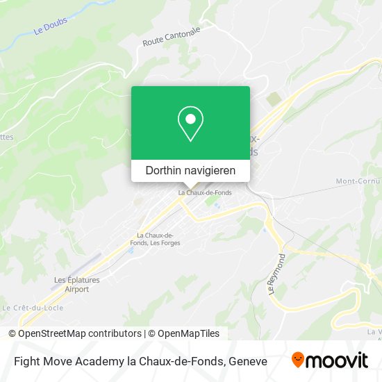 Fight Move Academy la Chaux-de-Fonds Karte