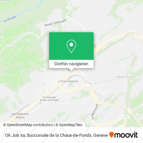 Ok Job sa, Succursale de la Chaux-de-Fonds Karte