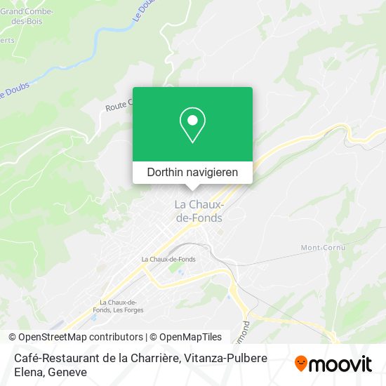 Café-Restaurant de la Charrière, Vitanza-Pulbere Elena Karte