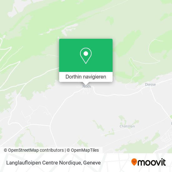 Langlaufloipen Centre Nordique Karte