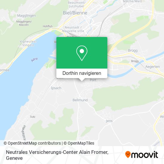 Neutrales Versicherungs-Center Alain Fromer Karte
