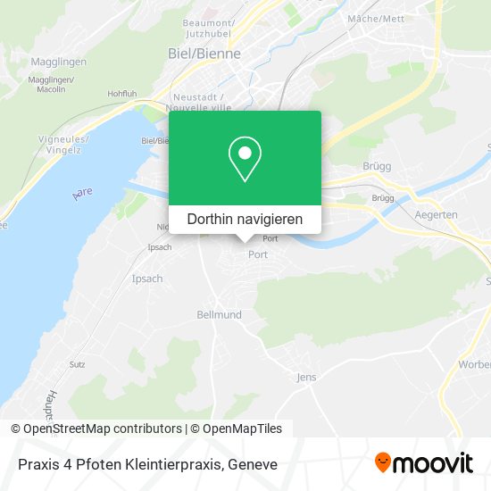 Praxis 4 Pfoten Kleintierpraxis Karte