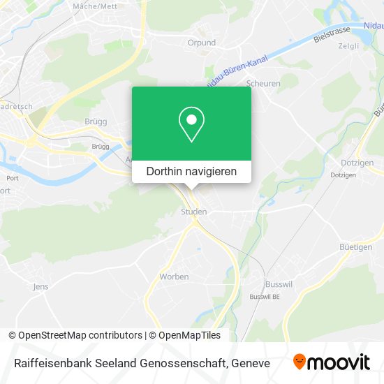 Raiffeisenbank Seeland Genossenschaft Karte