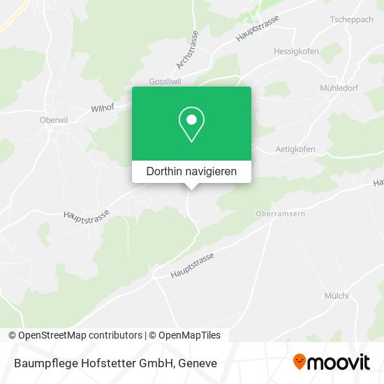 Baumpflege Hofstetter GmbH Karte