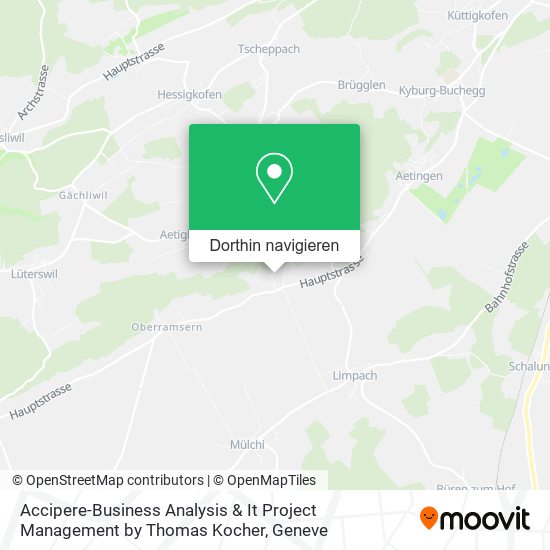 Accipere-Business Analysis & It Project Management by Thomas Kocher Karte