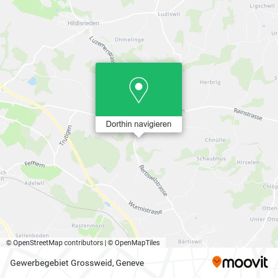 Gewerbegebiet Grossweid Karte