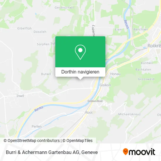 Burri & Achermann Gartenbau AG Karte