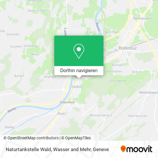Naturtankstelle Wald, Wasser and Mehr Karte