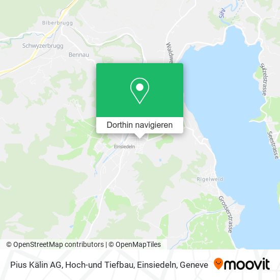Pius Kälin AG, Hoch-und Tiefbau, Einsiedeln Karte