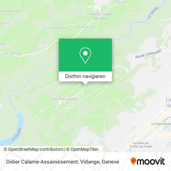Didier Calame-Assainissement, Vidange Karte