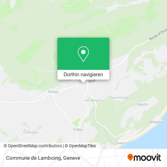 Commune de Lamboing Karte