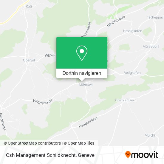 Csh Management Schildknecht Karte