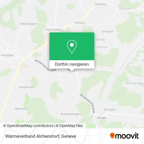 Wärmeverbund Alchenstorf Karte