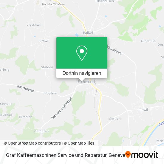 Graf Kaffeemaschinen Service und Reparatur Karte