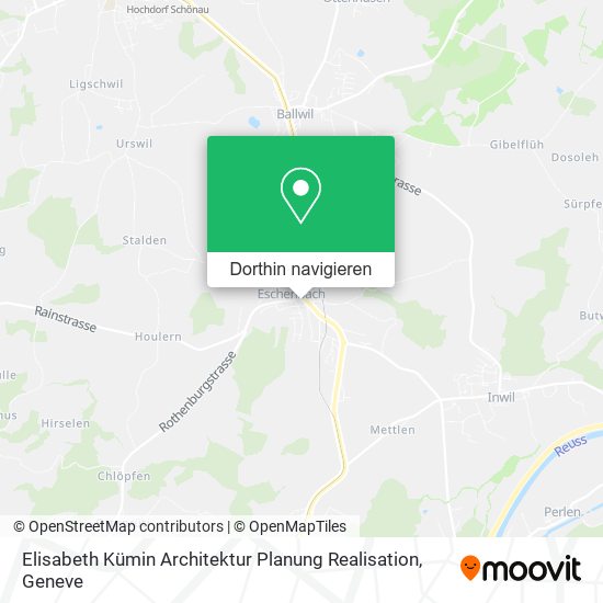 Elisabeth Kümin Architektur Planung Realisation Karte