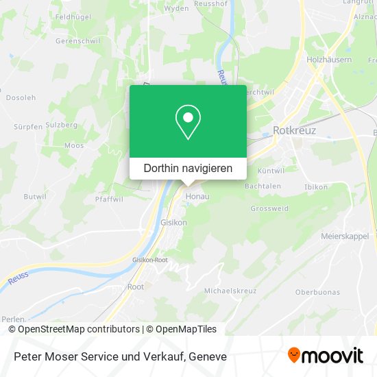 Peter Moser Service und Verkauf Karte