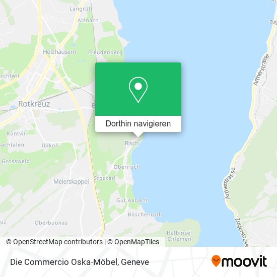 Die Commercio Oska-Möbel Karte