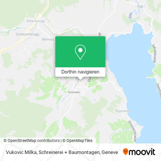 Vukovic Milka, Schreinerei + Baumontagen Karte