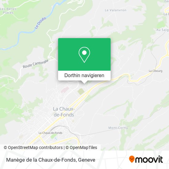 Manège de la Chaux-de-Fonds Karte