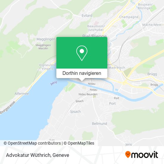 Advokatur Wüthrich Karte