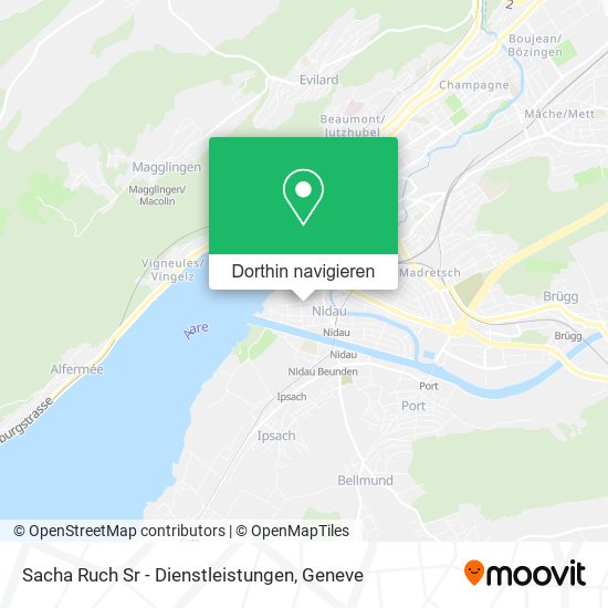 Sacha Ruch Sr - Dienstleistungen Karte