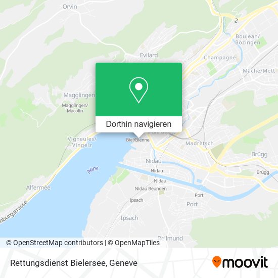 Rettungsdienst Bielersee Karte