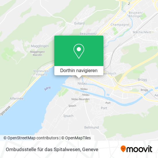 Ombudsstelle für das Spitalwesen Karte