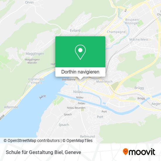 Schule für Gestaltung Biel Karte