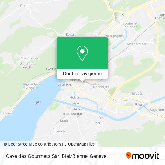Cave des Gourmets Sàrl Biel / Bienne Karte
