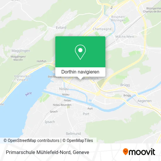 Primarschule Mühlefeld-Nord Karte