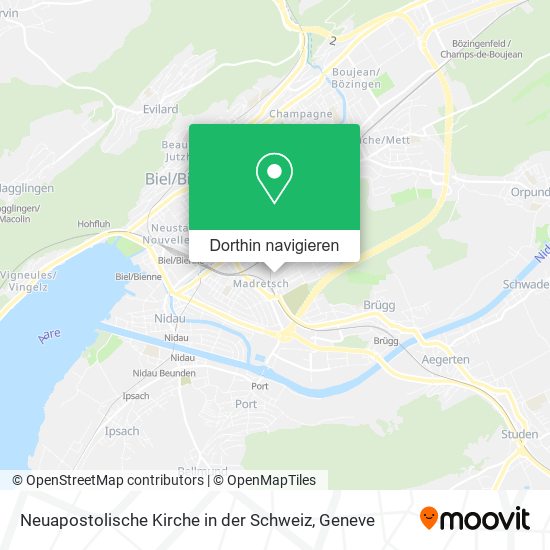 Neuapostolische Kirche in der Schweiz Karte