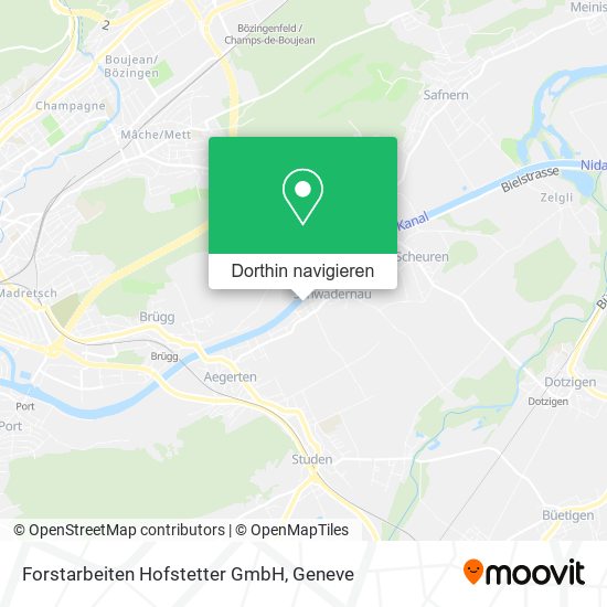 Forstarbeiten Hofstetter GmbH Karte