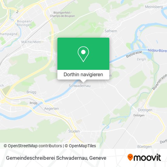 Gemeindeschreiberei Schwadernau Karte