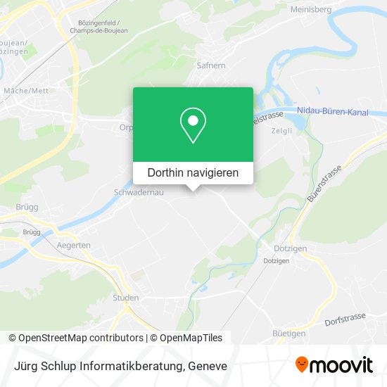 Jürg Schlup Informatikberatung Karte