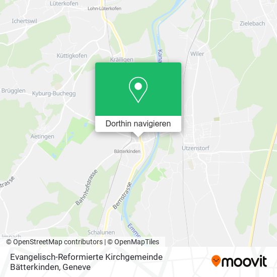 Evangelisch-Reformierte Kirchgemeinde Bätterkinden Karte