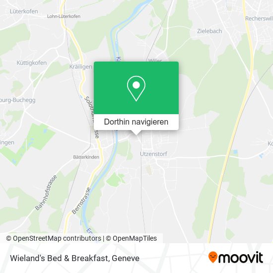 Wieland's Bed & Breakfast Karte