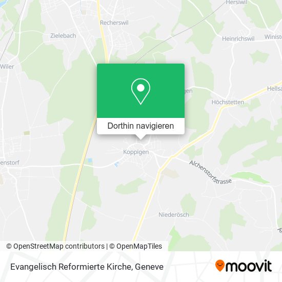 Evangelisch Reformierte Kirche Karte