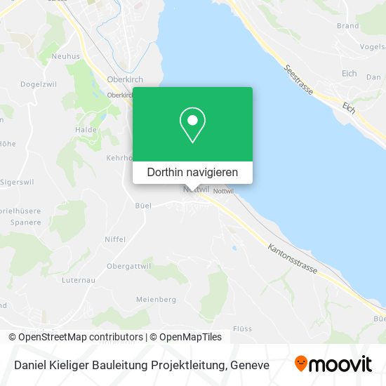 Daniel Kieliger Bauleitung Projektleitung Karte