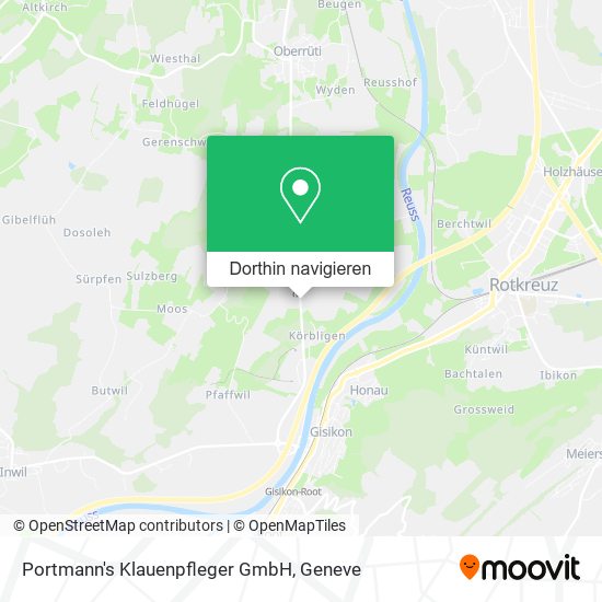 Portmann's Klauenpfleger GmbH Karte