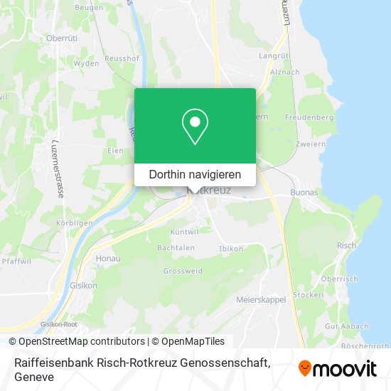 Raiffeisenbank Risch-Rotkreuz Genossenschaft Karte